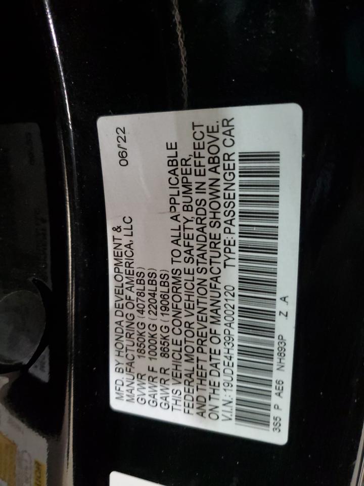 2023 Acura Integra A-Spec VIN: 19UDE4H39PA002120 Lot: 93565395