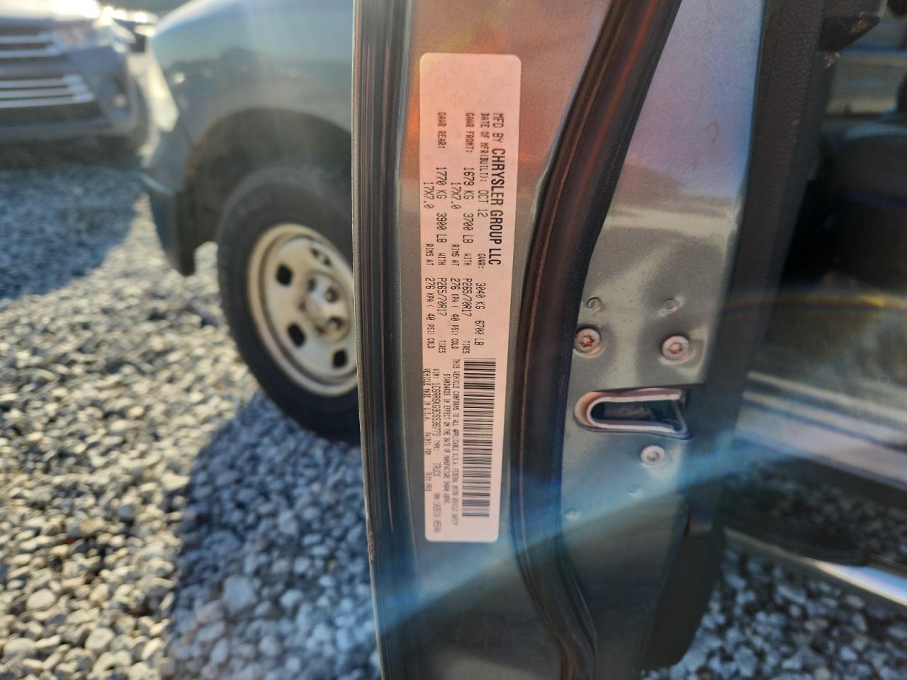 2013 Ram 1500 St VIN: 1C6RR6KG9DS538773 Lot: 91030555