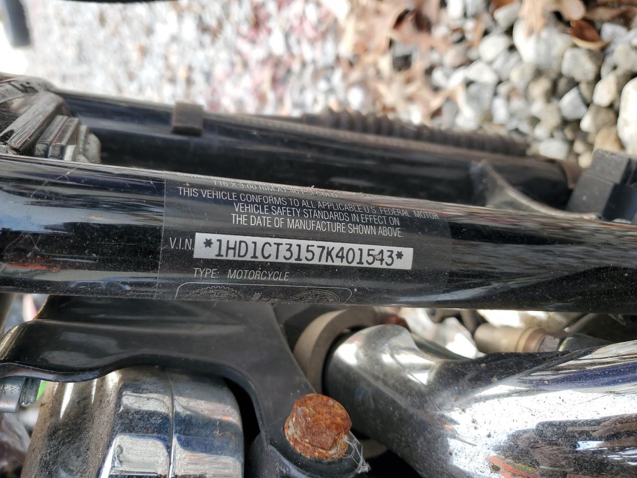 2007 Harley-Davidson Xl1200 C VIN: 1HD1CT3157K401543 Lot: 93741905
