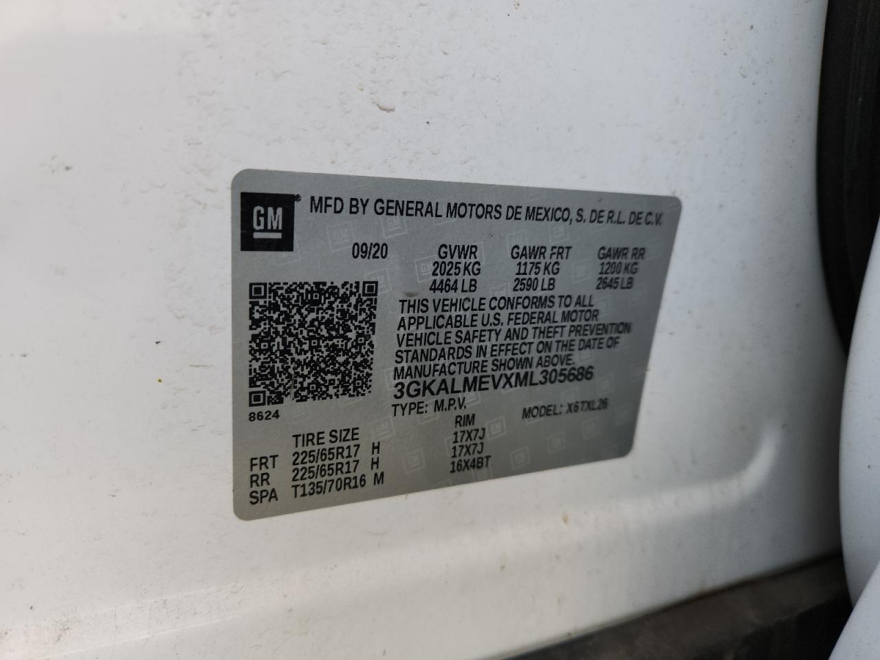 2021 GMC Terrain Sle VIN: 3GKALMEVXML305686 Lot: 92177085