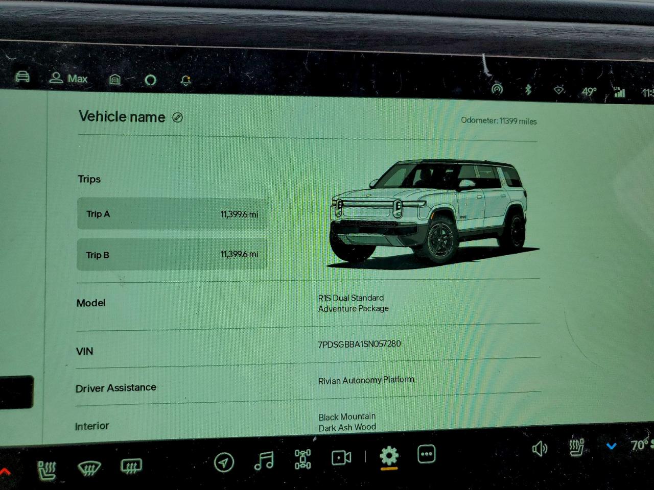 2025 Rivian R1S Adventure VIN: 7PDSGBBA1SN057280 Lot: 94537145