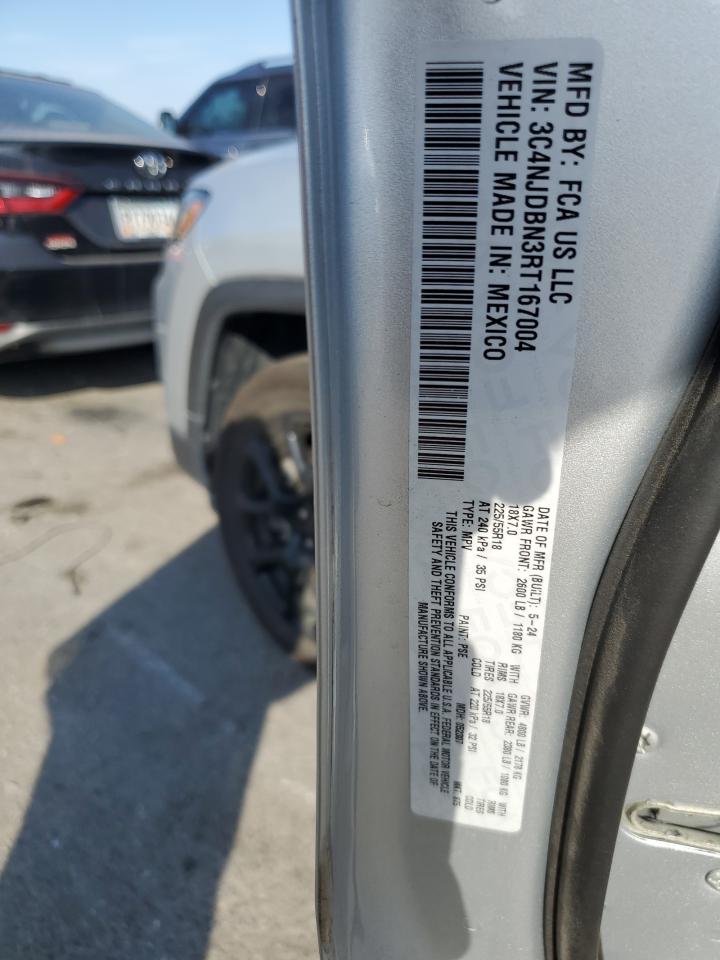 2024 Jeep Compass Latitude VIN: 3C4NJDBN3RT167004 Lot: 93472495