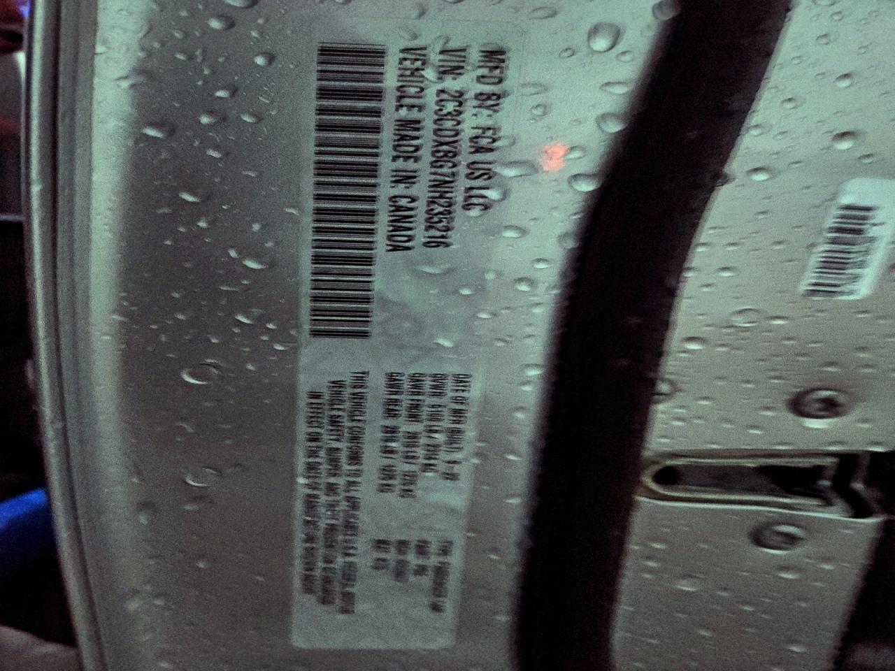 2022 Dodge Charger Sxt VIN: 2C3CDXBG7NH235216 Lot: 93256035