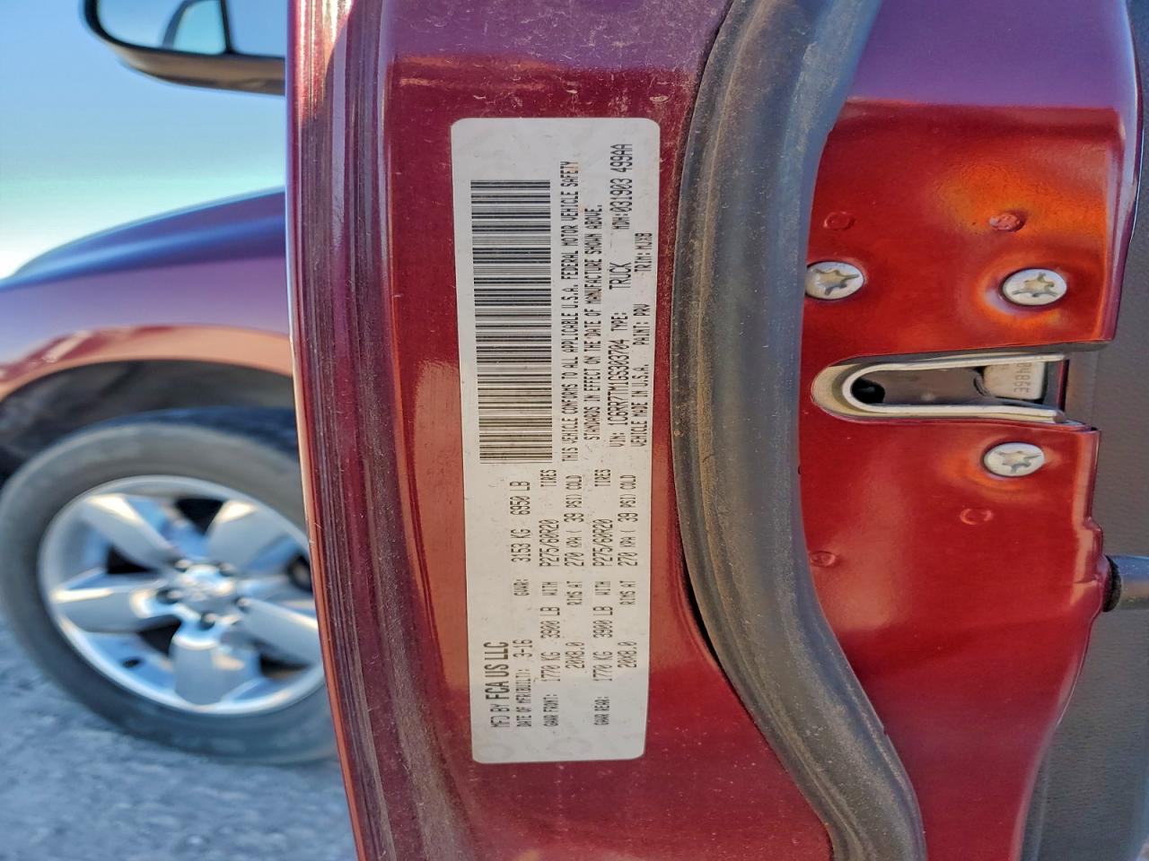 2016 Ram 1500 Slt VIN: 1C6RR7TM1GS303704 Lot: 94176075