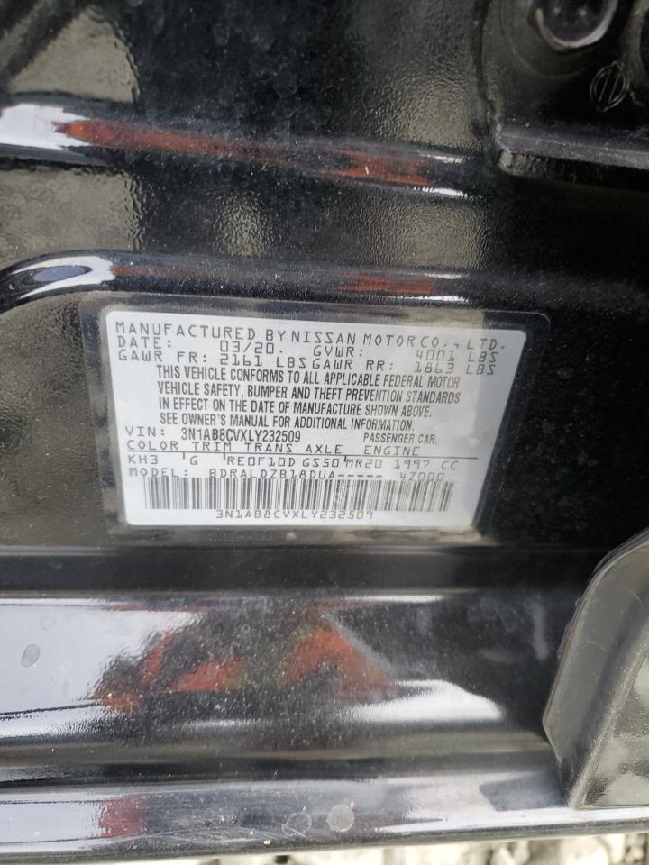 2020 Nissan Sentra Sv VIN: 3N1AB8CVXLY232509 Lot: 91363425