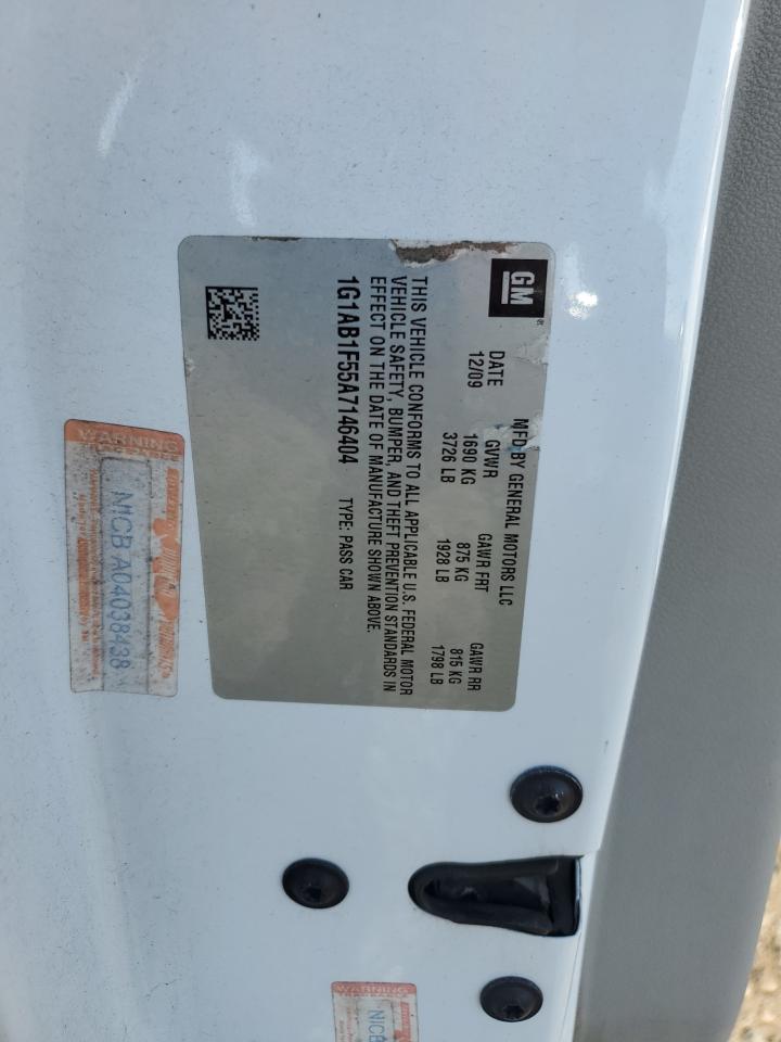 2010 Chevrolet Cobalt Ls VIN: 1G1AB1F55A7146404 Lot: 93712375