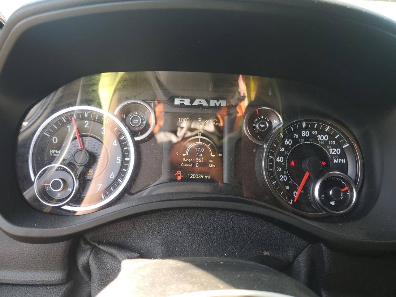 2019 Ram 1500 Big Horn/Lone Star VIN: 1C6RREFT3KN875047 Lot: 91835225