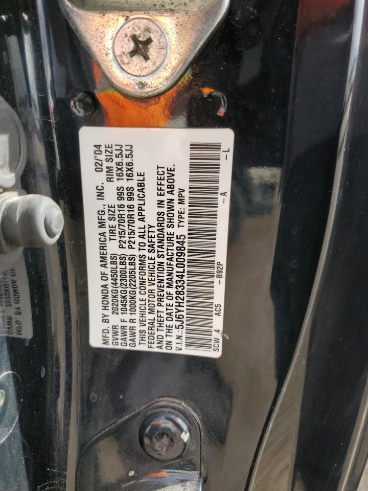 2004 Honda Element Lx VIN: 5J6YH28334L009845 Lot: 92860005