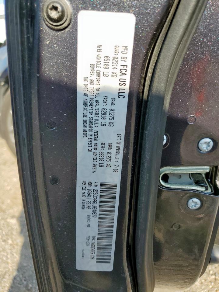 2018 Chrysler 300 Touring VIN: 2C3CCAAG1JH340877 Lot: 93428935