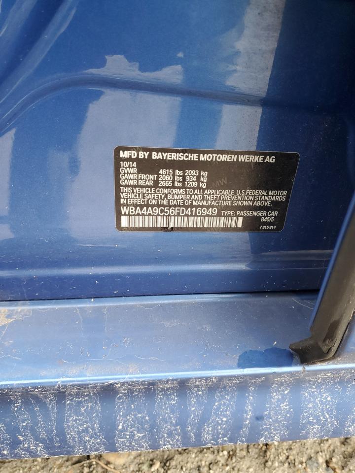 2015 BMW 428 I Gran Coupe Sulev VIN: WBA4A9C56FD416949 Lot: 91752635