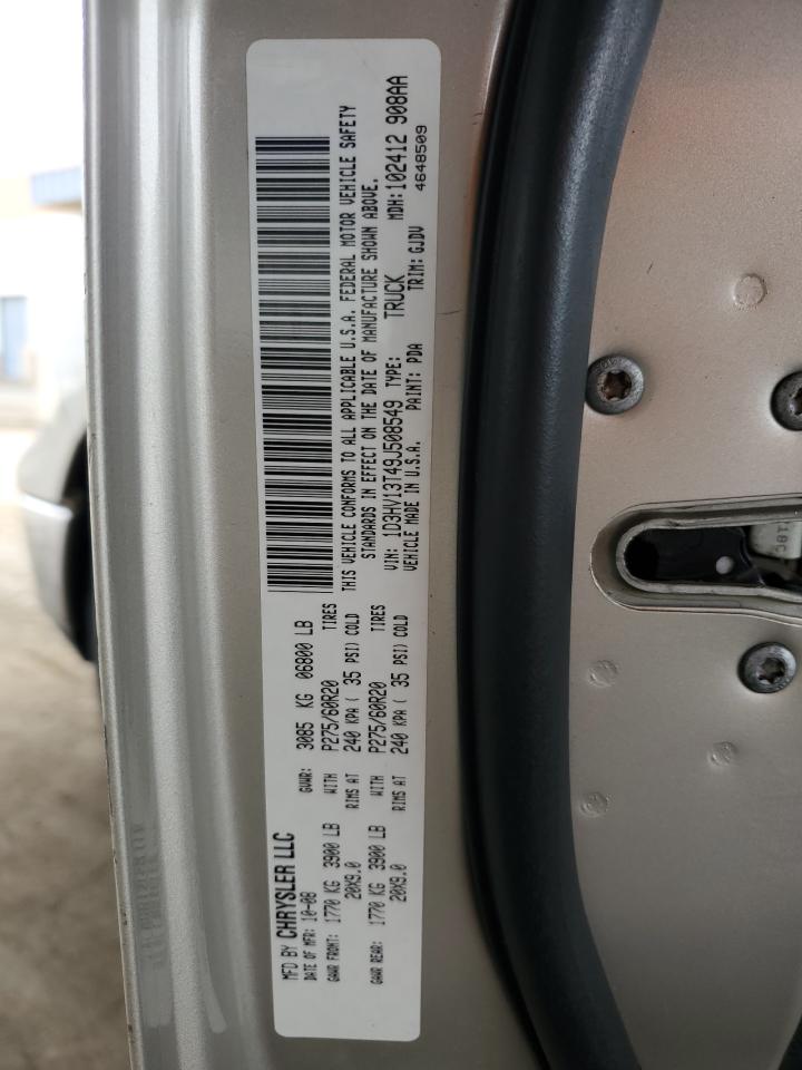 2009 Dodge Ram 1500 VIN: 1D3HV13T49J508549 Lot: 91832445