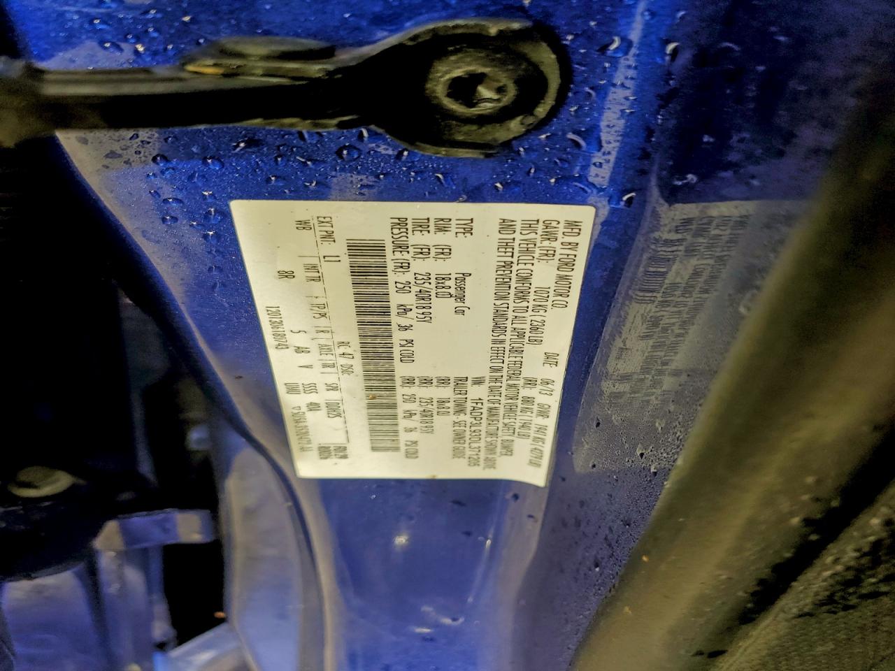 2013 Ford Focus St VIN: 1FADP3L93DL371205 Lot: 94129065