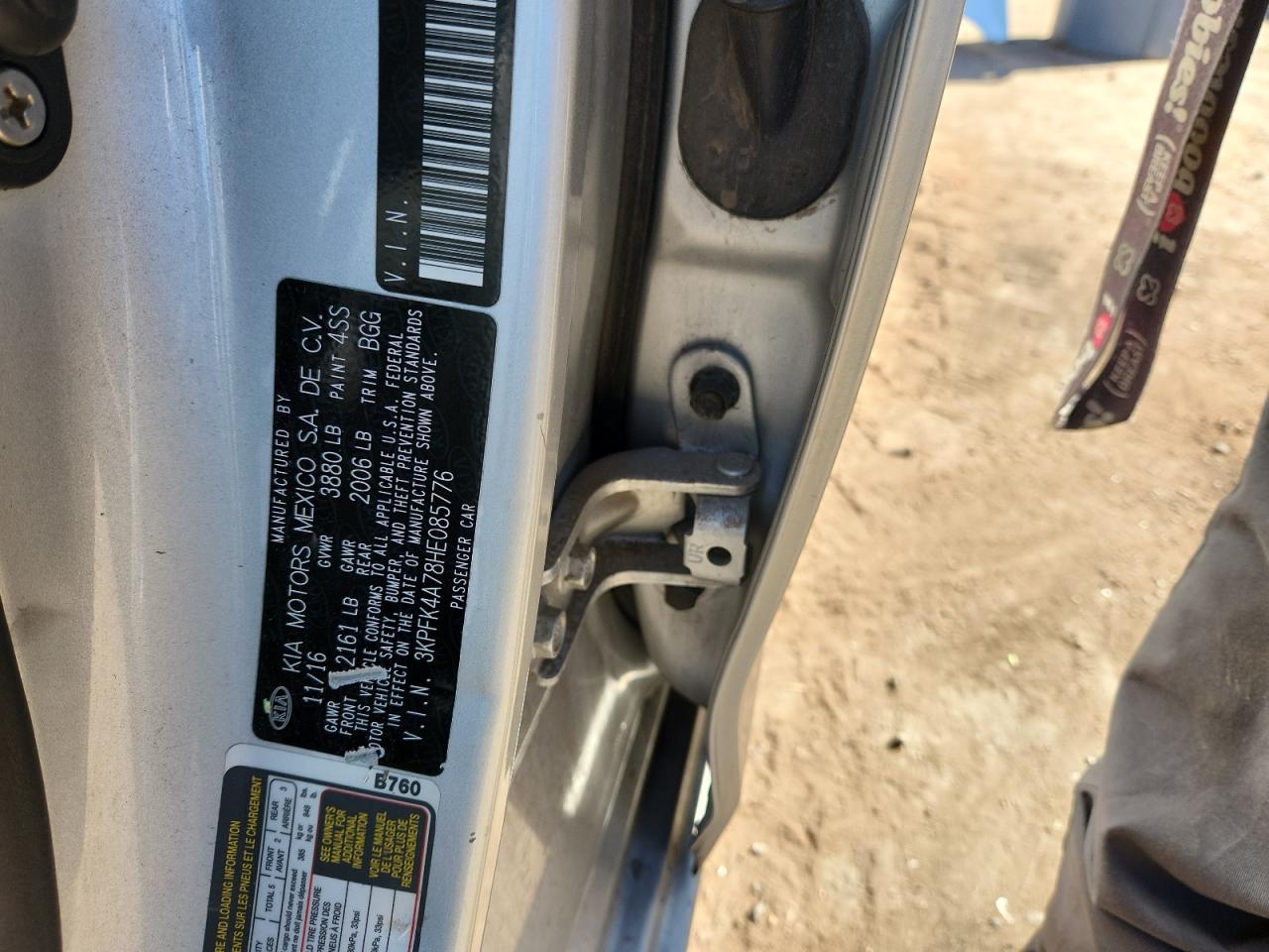 2017 Kia Forte Lx VIN: 3KPFK4A78HE085776 Lot: 89562915