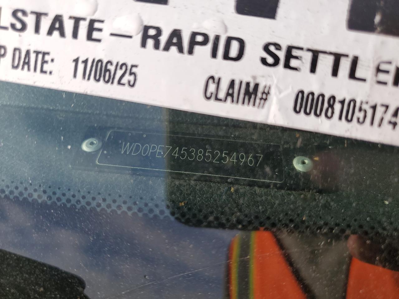 2008 Dodge Sprinter 2500 VIN: WD0PE745385254967 Lot: 91724615