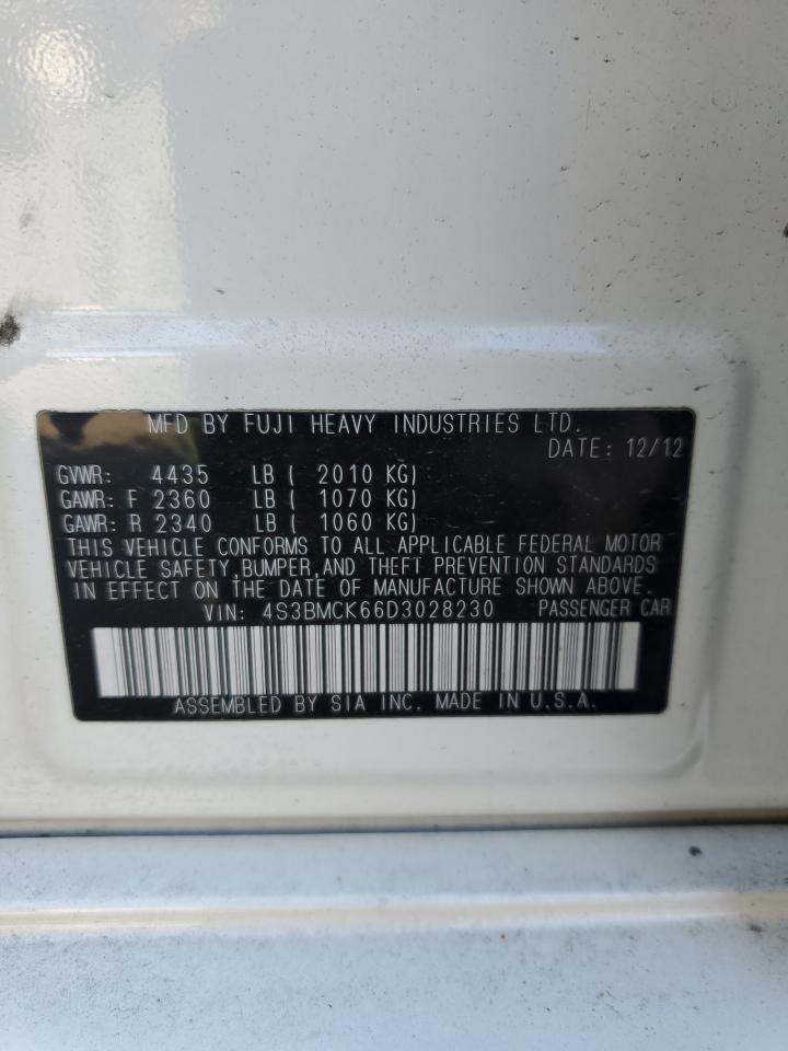 2013 Subaru Legacy 2.5I Limited VIN: 4S3BMCK66D3028230 Lot: 92434935