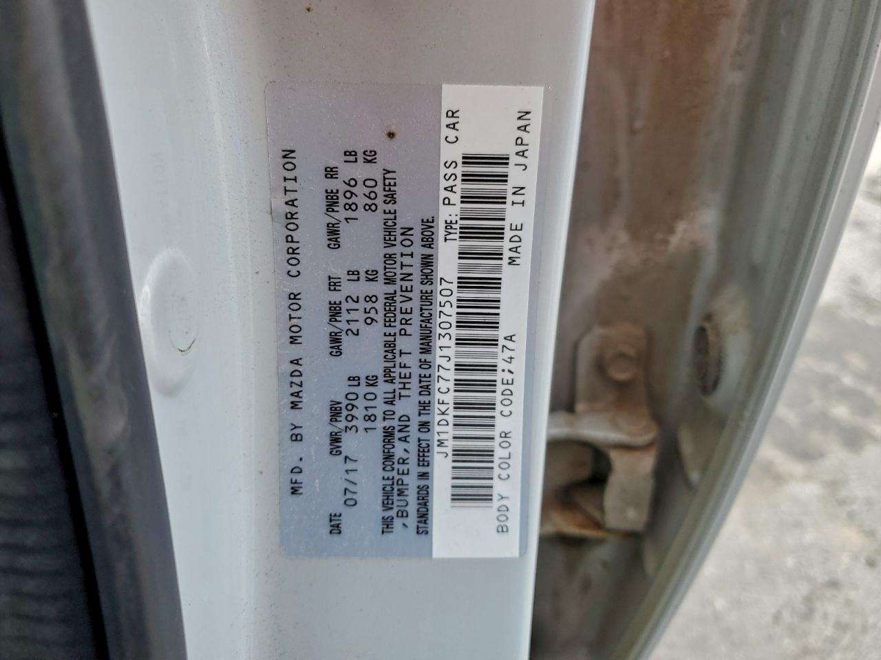 2018 Mazda Cx-3 Touring VIN: JM1DKFC77J1307507 Lot: 94434865