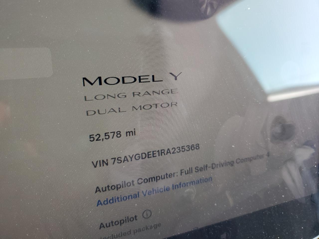 2024 Tesla Model Y VIN: 7SAYGDEE1RA235368 Lot: 91461185