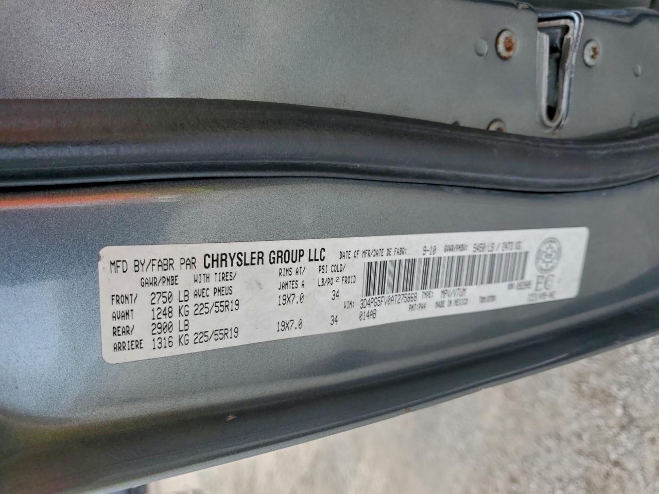 2010 Dodge Journey Sxt VIN: 3D4PG5FV0AT275868 Lot: 92919715