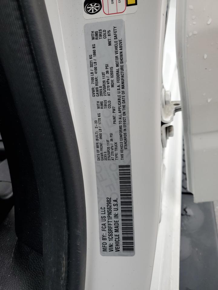 2023 Ram 1500 Big Horn/Lone Star VIN: 1C6SRFFT1PN562982 Lot: 90822045