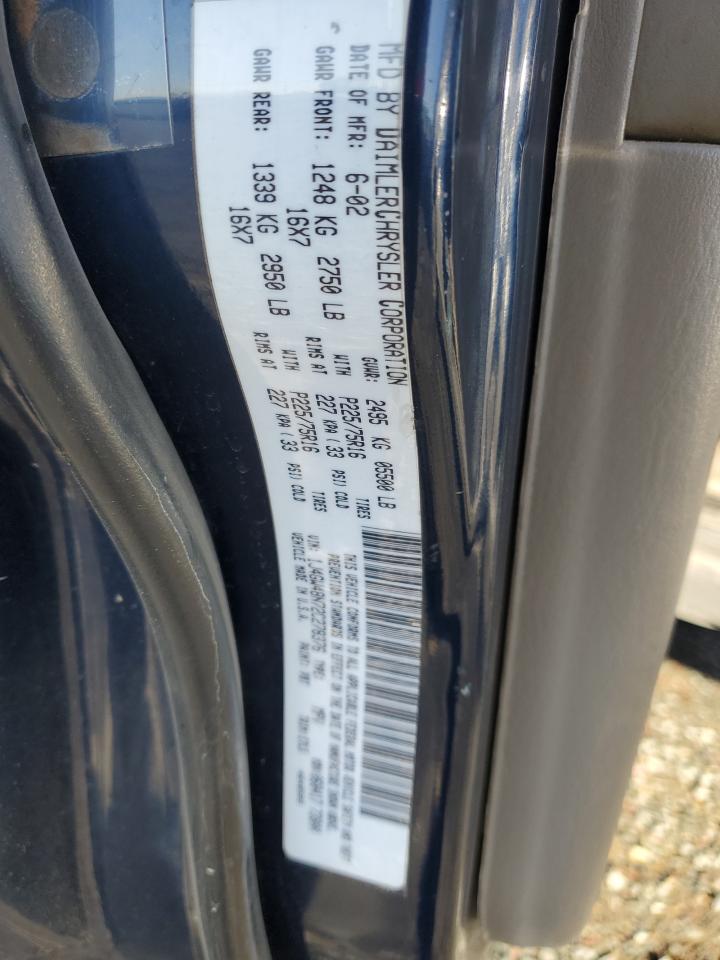 2002 Jeep Grand Cherokee Laredo VIN: 1J4GW48N72C278376 Lot: 93331985