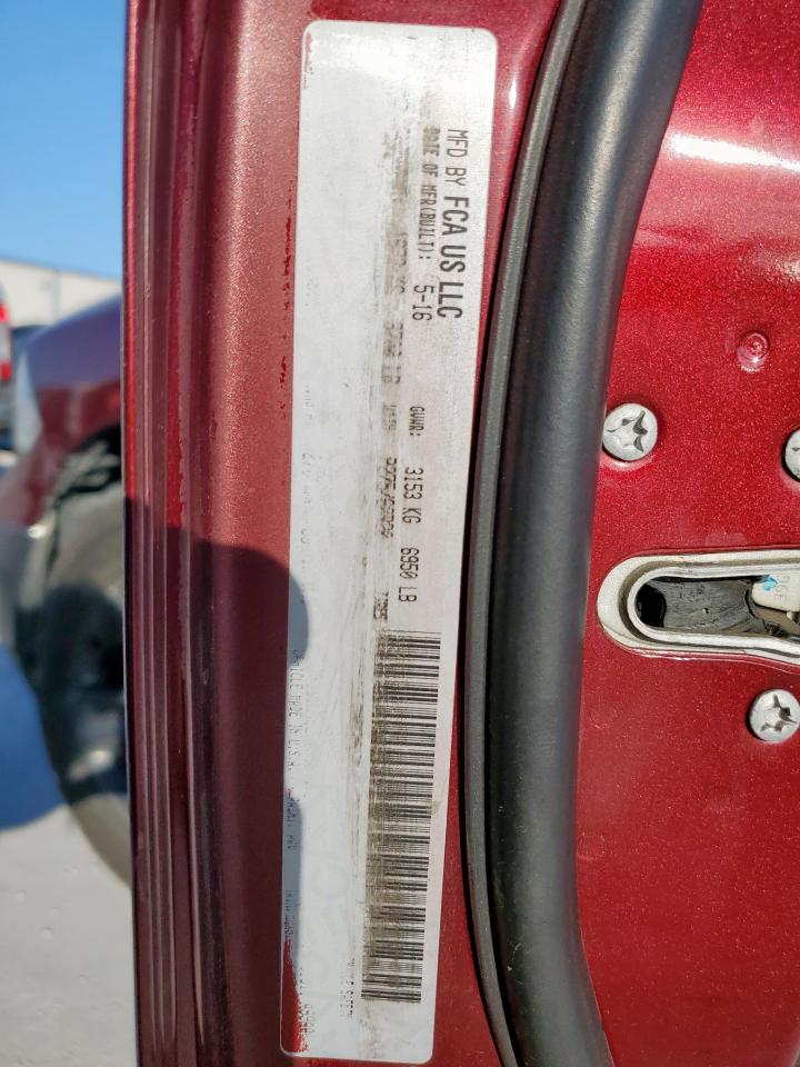 2016 Ram 1500 Slt VIN: 1C6RR6LM0GS348434 Lot: 92909255