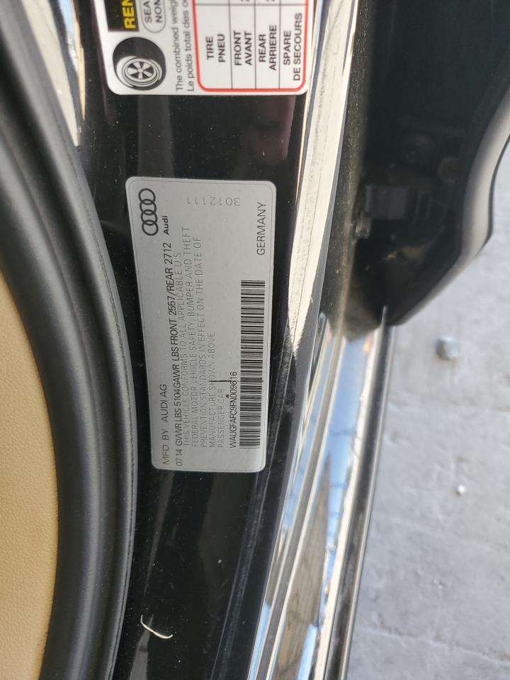 2015 Audi A6 Premium Plus VIN: WAUGFAFC9FN009616 Lot: 91391765