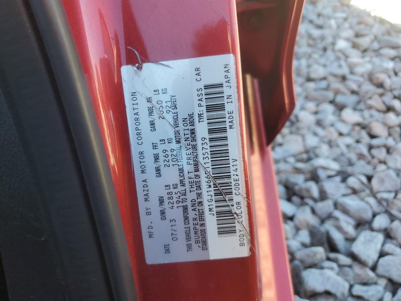 2014 Mazda 6 Grand Touring VIN: JM1GJ1W66E1135739 Lot: 92988585