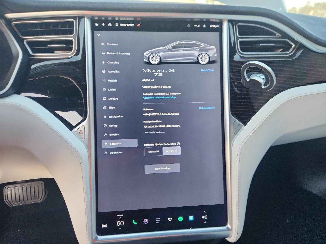 2017 Tesla Model S VIN: 5YJSA1E17HF202781 Lot: 87126035