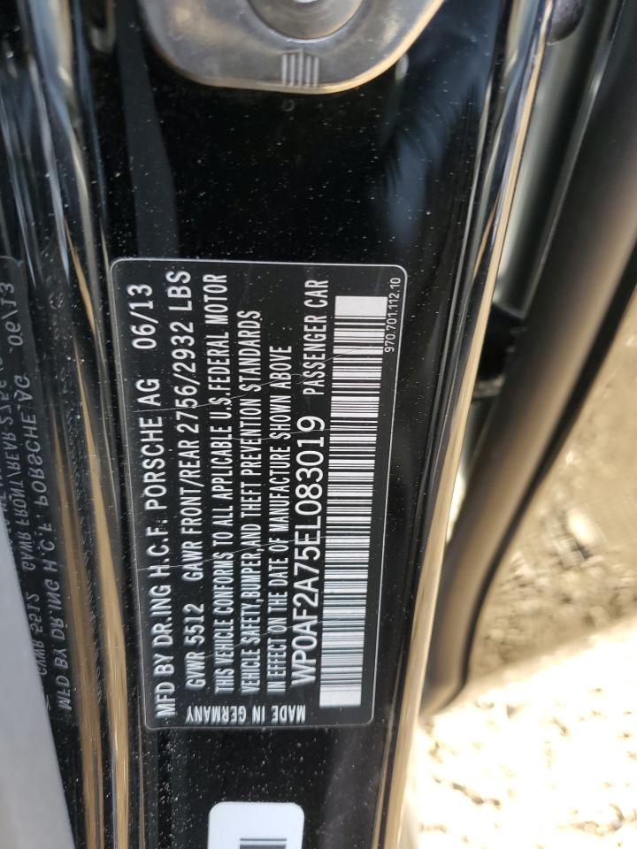 2014 Porsche Panamera Gts VIN: WP0AF2A75EL083019 Lot: 92819465