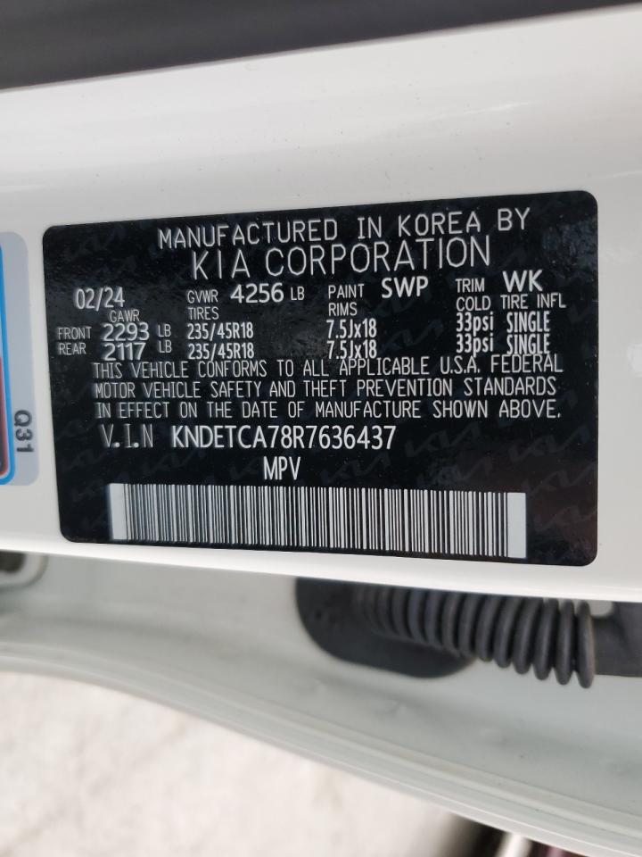 2024 Kia Seltos Sx VIN: KNDETCA78R7636437 Lot: 90744085