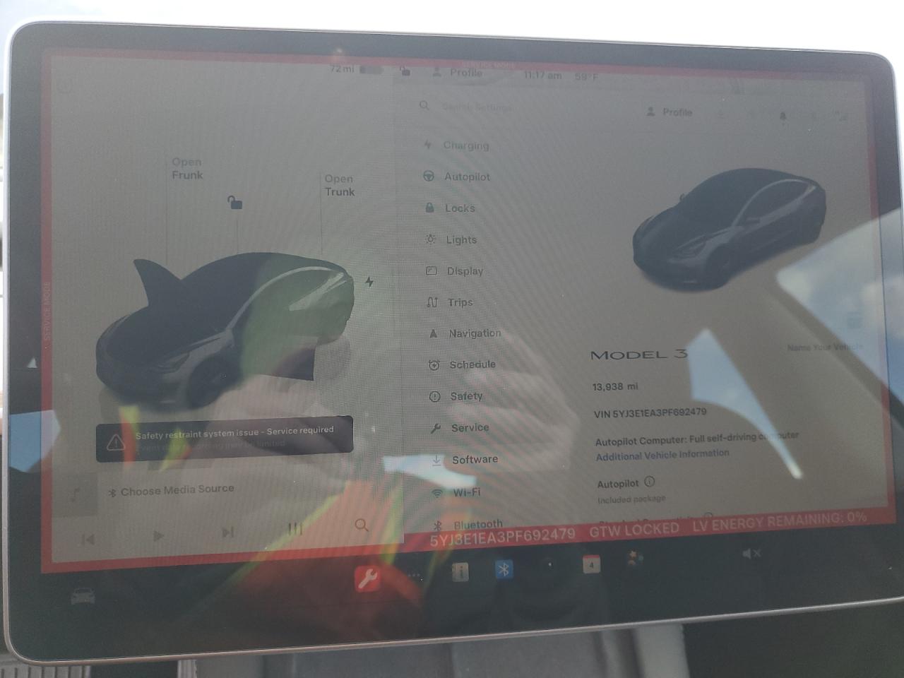 2023 Tesla Model 3 VIN: 5YJ3E1EA3PF692479 Lot: 91276685