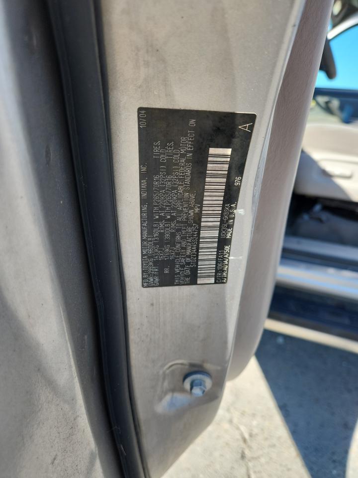 2005 Toyota Sequoia Sr5 VIN: 5TDZT34A45S244757 Lot: 91664445