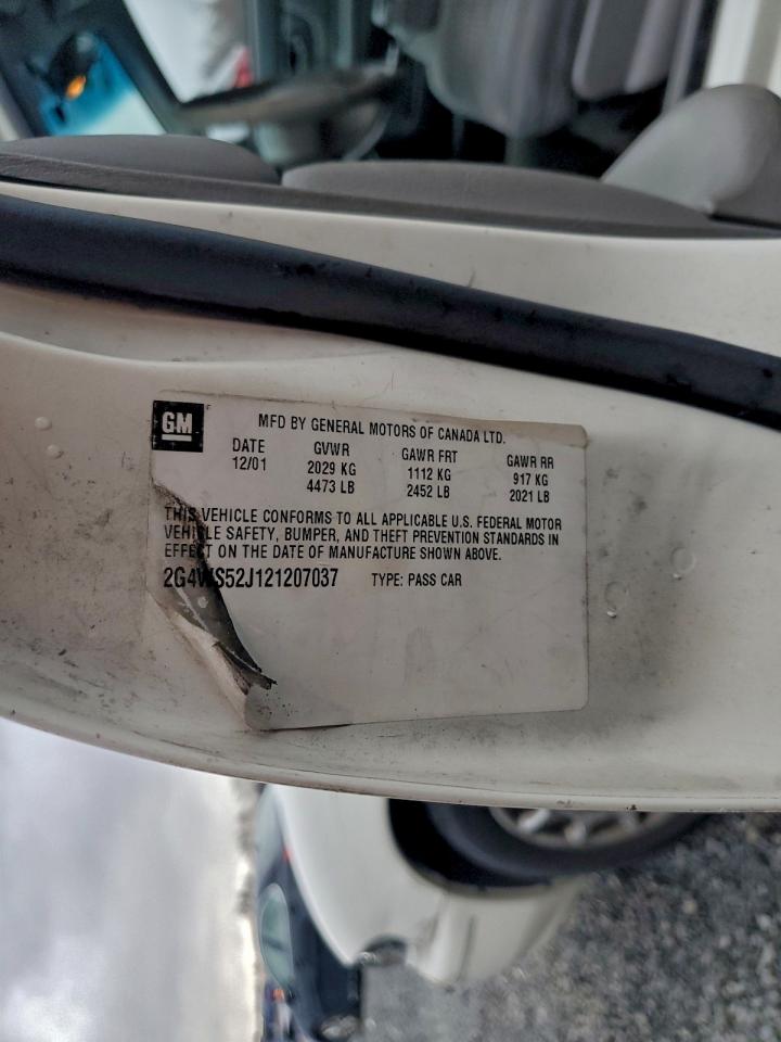 2002 Buick Century Custom VIN: 2G4WS52J121207037 Lot: 94677905