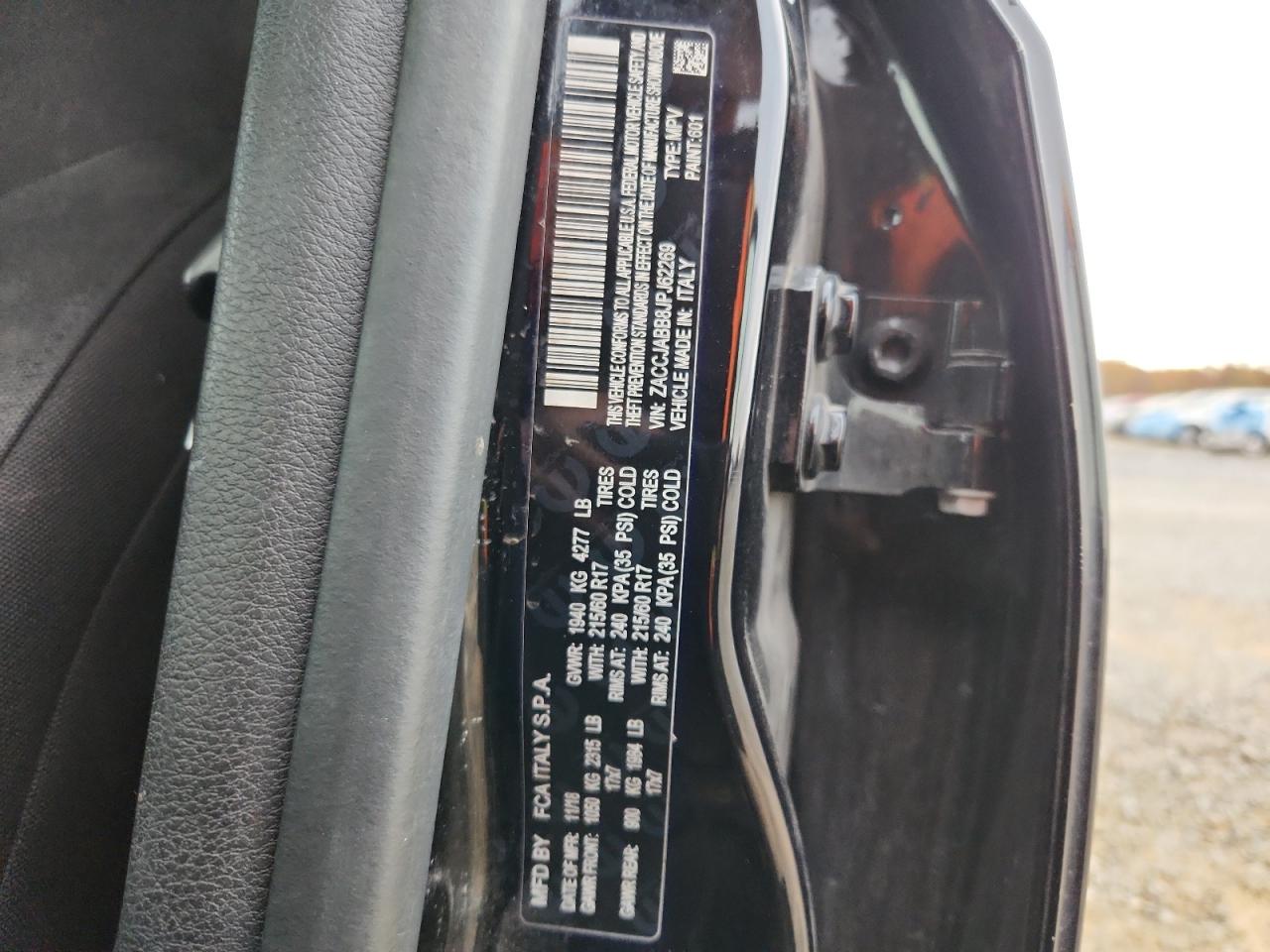 2018 Jeep Renegade Latitude VIN: ZACCJABB8JPJ62269 Lot: 92644285