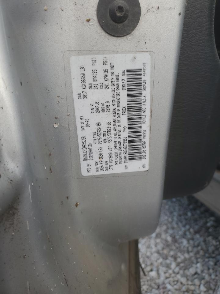 2004 Dodge Ram 1500 St VIN: 1D7HA18D54S571951 Lot: 92355435