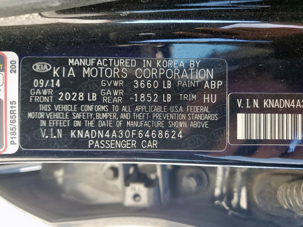 2015 Kia Rio Ex VIN: KNADN4A30F6468624 Lot: 90703385