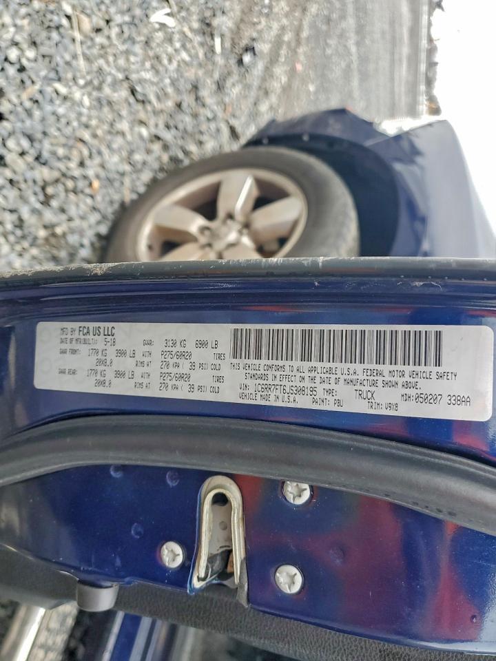 2018 Ram 1500 St VIN: 1C6RR7FT6JS308195 Lot: 94278735