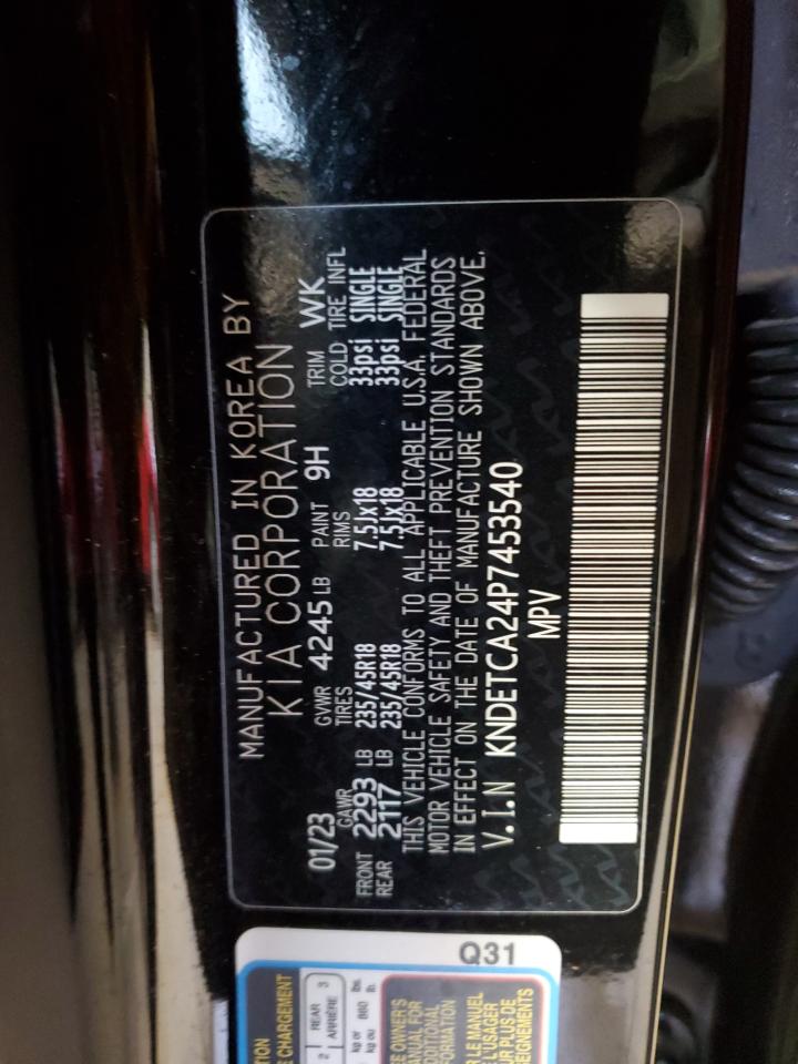 2023 Kia Seltos Sx VIN: KNDETCA24P7453540 Lot: 92979625