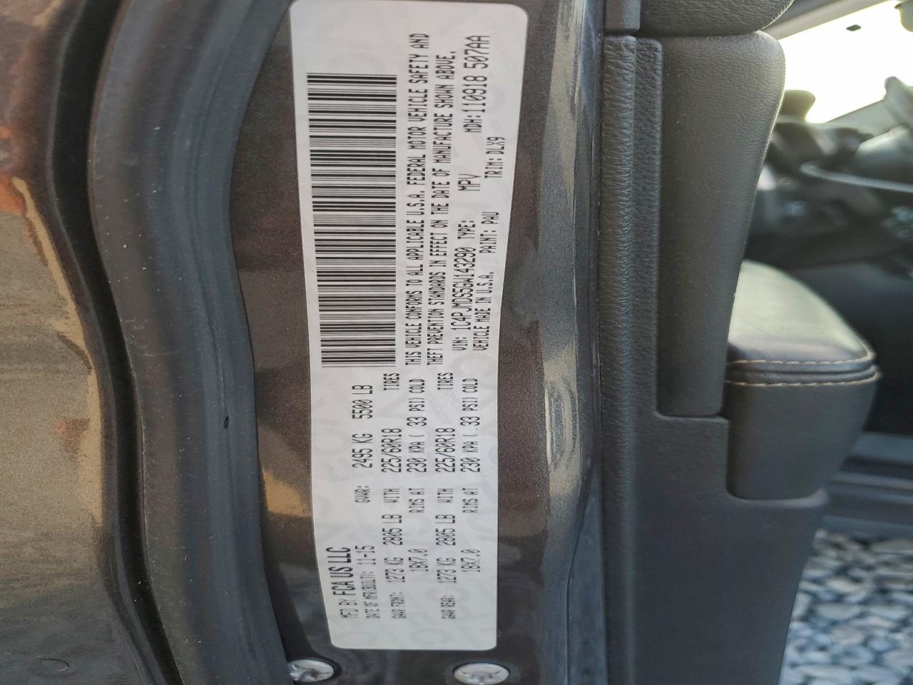 2016 Jeep Cherokee Limited VIN: 1C4PJMDS5GW143290 Lot: 94601535