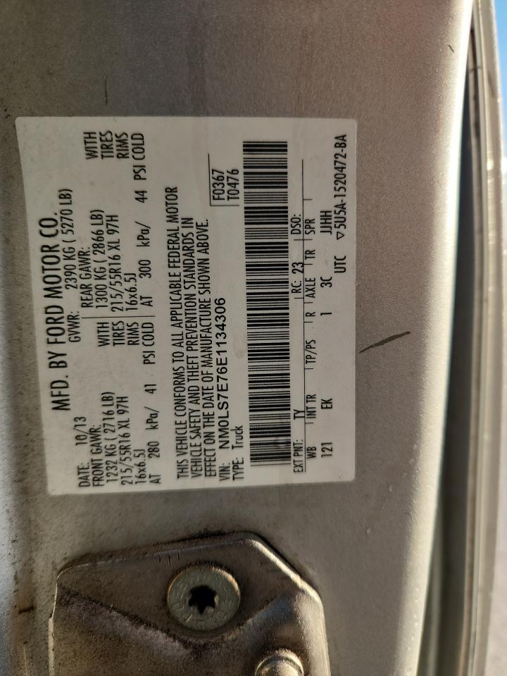 2014 Ford Transit Connect Xl VIN: NM0LS7E76E1134306 Lot: 93746845