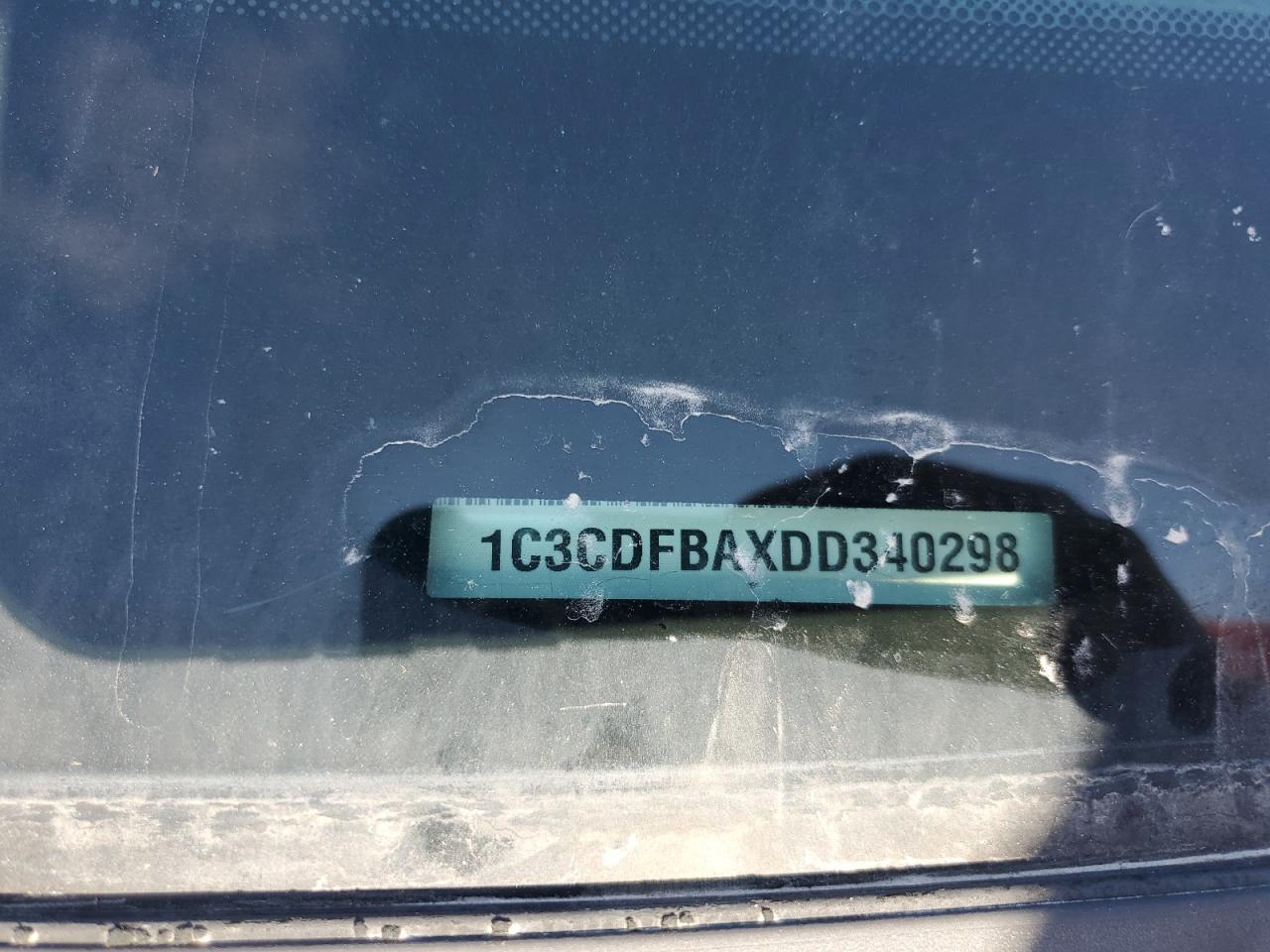 2013 Dodge Dart Sxt VIN: 1C3CDFBAXDD340298 Lot: 93076285