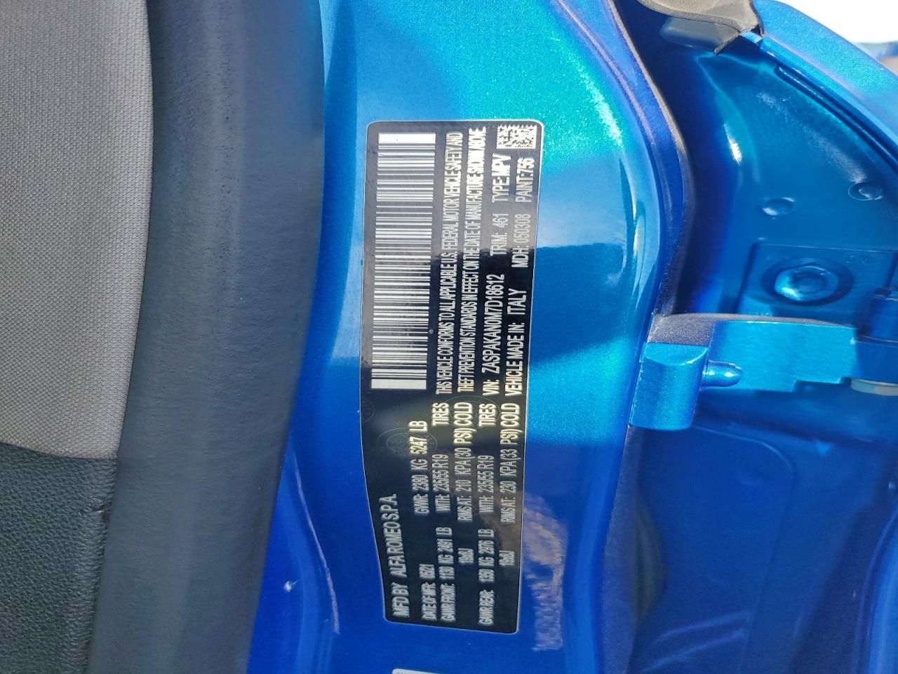 2021 Alfa Romeo Stelvio Sport VIN: ZASPAKAN0M7D18612 Lot: 94243045