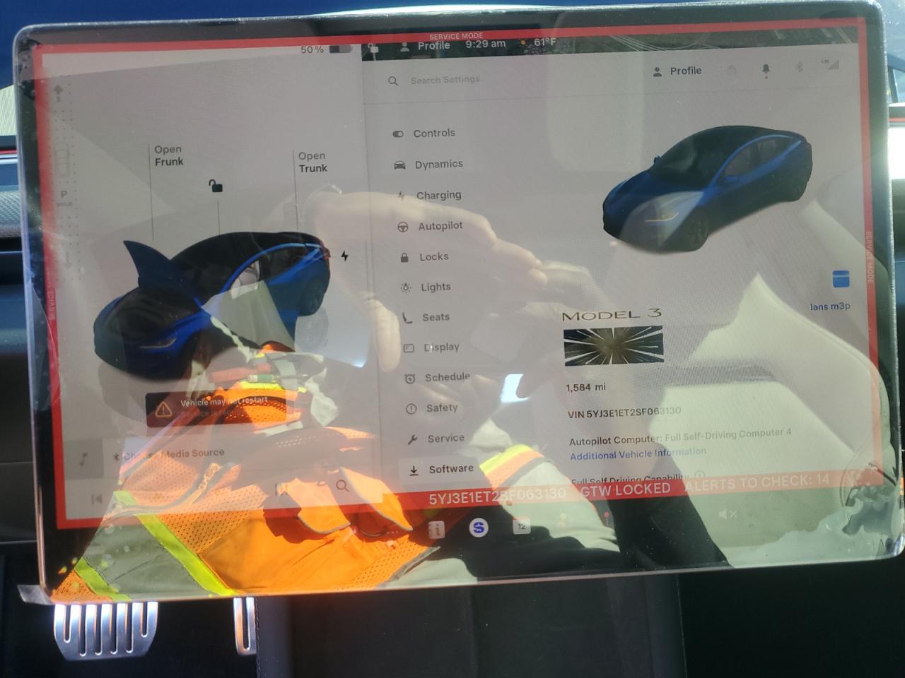 2025 Tesla Model 3 VIN: 5YJ3E1ET2SF063130 Lot: 92362455