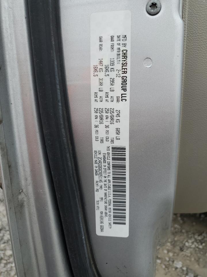 2012 Dodge Grand Caravan Se VIN: 2C4RDGBG6CR251145 Lot: 93739655