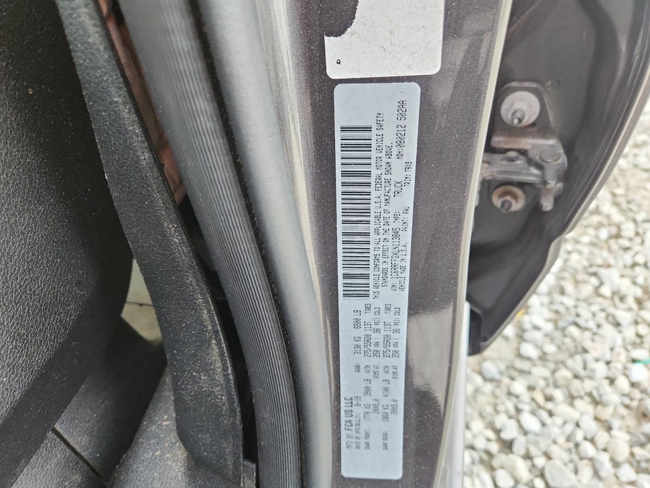 2020 Ram 1500 Big Horn/Lone Star VIN: 1C6RRFFGXLN113845 Lot: 93083545