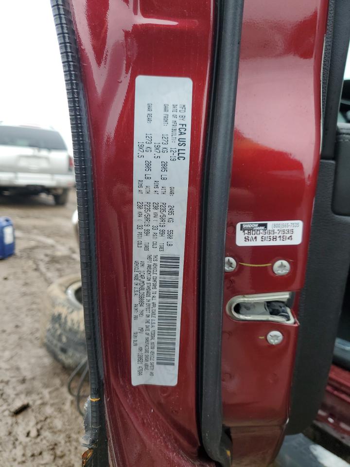 2020 Jeep Cherokee Limited VIN: 1C4PJMDN9LD580094 Lot: 91889865