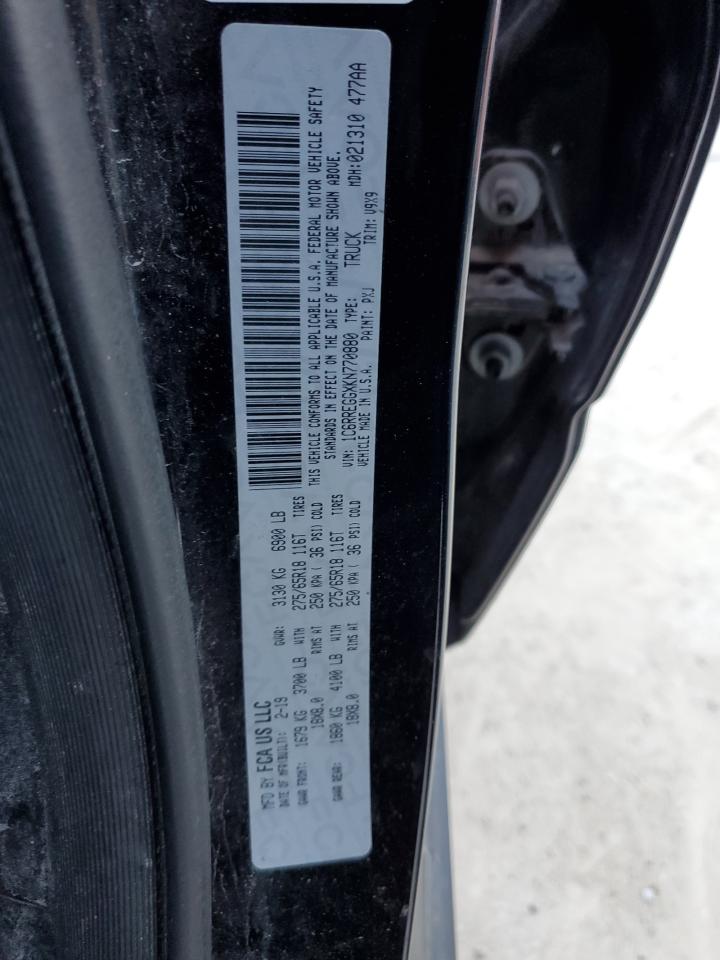 2019 Ram 1500 Tradesman VIN: 1C6RREGGXKN770880 Lot: 87470545