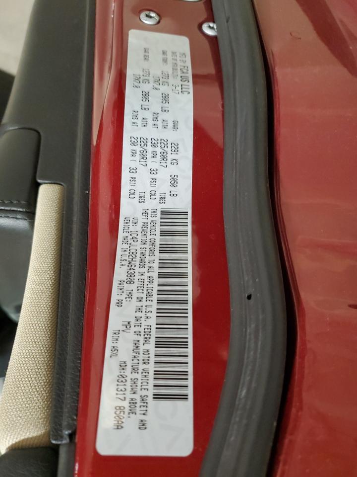 2017 Jeep Cherokee Latitude VIN: 1C4PJLCB2HW643808 Lot: 92667665