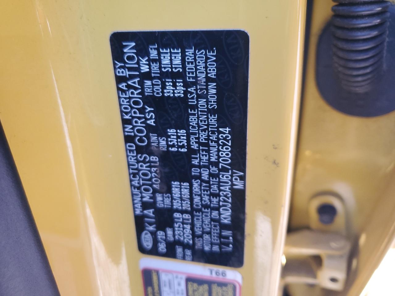 2020 Kia Soul Lx VIN: KNDJ23AU6L7086234 Lot: 93129285