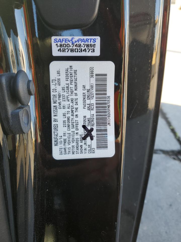 2015 Infiniti Q60 Journey VIN: JN1CV6EK5FM870536 Lot: 90377665